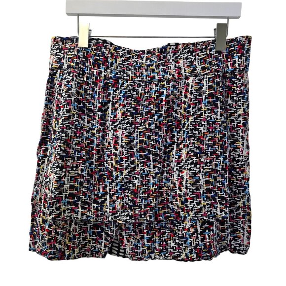 Cabi 100% Viscose Reversible Faux Wrap Graphic Print Mini Skirt Size Large (est) - Picture 1 of 8